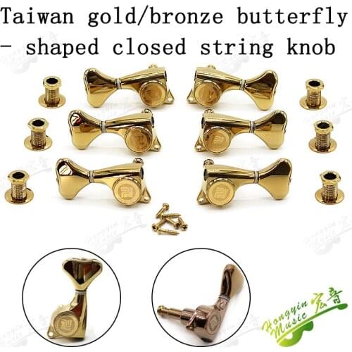 Taiwan precision 1Set 3L 3R 45 Angle Guitar String Tuning Pegs Tuners Machine Heads Guitarra Guitar Parts & Accessories