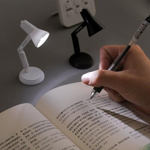 Mini Creative Desk Lamp Multifunction Book Reading Light Eye Protections Foldable Table Lamp LED Clip Bedroom Night Light
