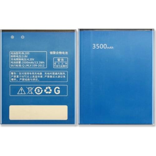 Mobile Phone Battery For Lenovo P770 BL205 3500mAh