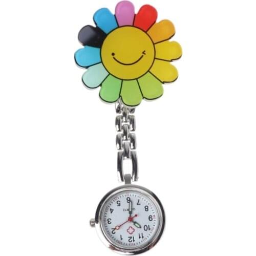 New Arrival Nurse Watch Fashion Doctor Pocket Watches Charm Portable Convenient Acrylic 3D Cartoon Decorative Vintage Silver