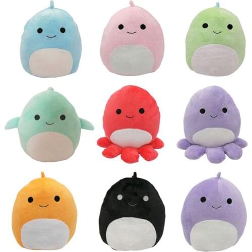 New Cute Multiple Colour Dinosaur Octopus Stuffed Animals Plush Toys Comfortable Soft Doll Bedroom Decorations For Kids Adults