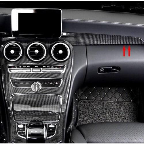 It Is Suitable For Mercedes Benz C-class Glc C180l C200l Glc260 Center Console Carbon Fiber Interior Trim Panel