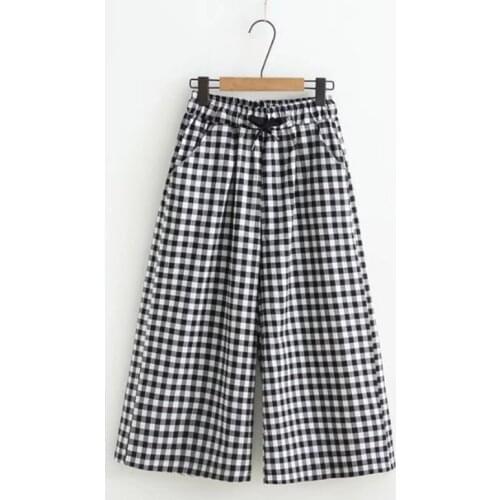 Qiukichonson Women's Plaid Trousers