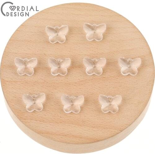 Cordial Design 12*15MM 790Pcs Jewelry Accessories/Earring Findings/Hand Made/Butterfly Shapes/DIY Charms/Clear Acrylic Beads