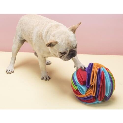 Dog Sniffing Balls with Food Colourful Pet Products for Large Medium Dogs Funny Puppy Chew Toy Puzzle Dog Supplies Dropshipping