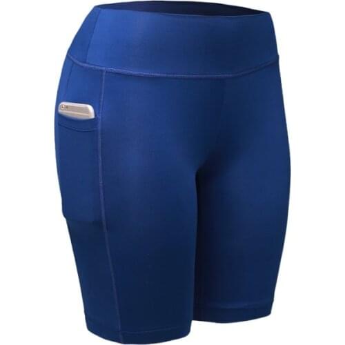 Feminino Fitness Workout Shorts Outdoor 2019 Quick Dry Women Sports Shorts Women Elastic Running Fitness Gym Shorts With Pocket