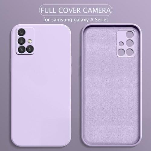 Silicone Phone Case For Samsung Galaxy A31 A11 A21S A12 A52 A72 A22 A42 A02S A30S A81 A50 A7 2018 A10 A32 on A51 A71 4G 5G Cover