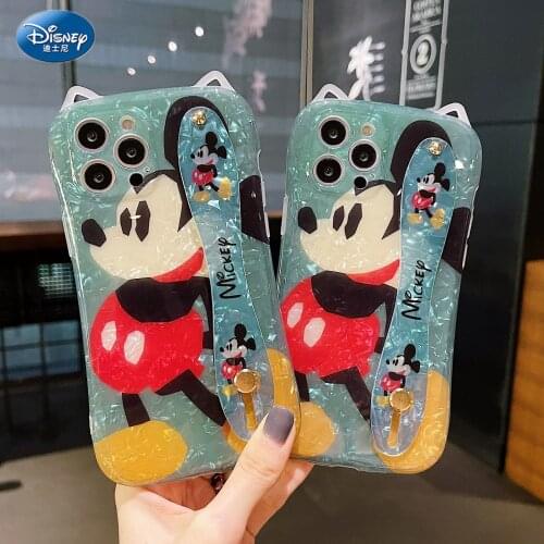 DISNEY 2021 Minnie Silicone Case for IPhone 11 Pro Xs Max iPhone 7 8 Plus Official Liquid Silicon 360 Full Cover zz0805