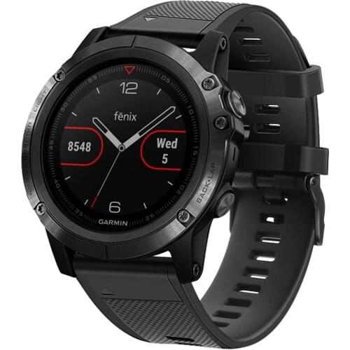 Silicone Strap For Garmin Fenix 5 Watch Band Sport Band For Garmin Fenix 5 Watch Replacement Watch Strap Bracelet 51001