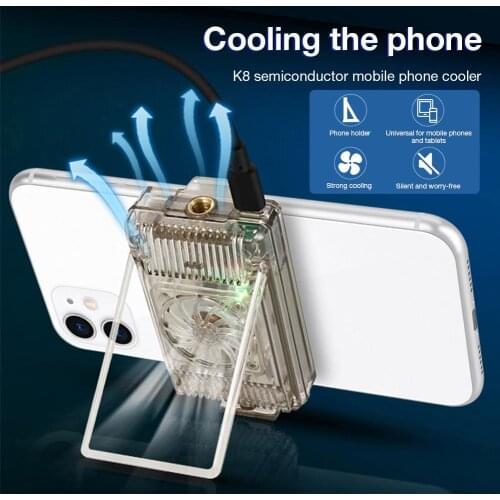 Foldable Fan Radiator Mobile Phone Cooler Cooling Support Holder Bracket For IPhone Samsung Huawei Xiaomi Smartphone Tablet R25