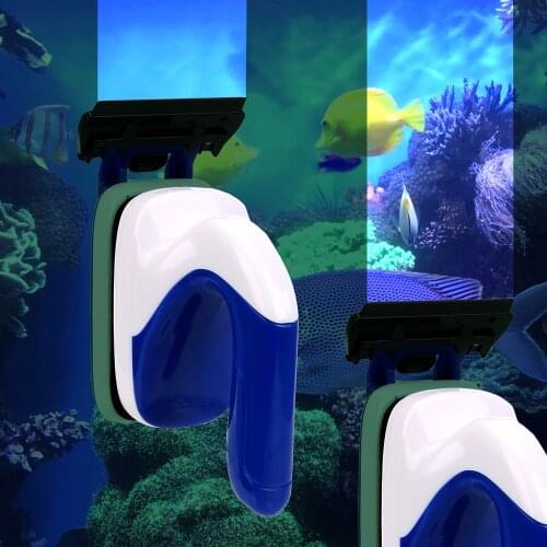 Super Suction Magnetism Brushes Floating Clean Glass Aquarium Brush Fish Tank Brush Magnetic Algae Scraper Cleaner Tool