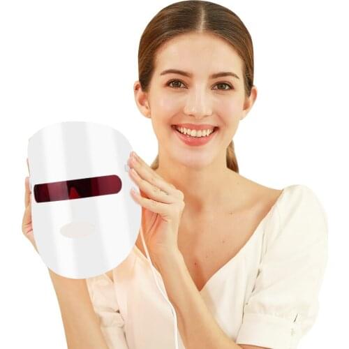 LED Mask 7 Color Facial Photon Therapy Skin Rejuvenation Anti Acne Wrinkle Removal Tighten Pores Beauty Salon Skin Care