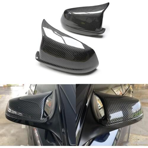 1 Pair M Look Mirror For BMW F10 5 Series F10 F11 Sedan 2010-2013 520i 528i 535i 518d Rearview Mirror Cover Real Carbon Fiber