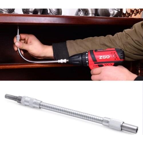 1 PC Hex Flexible Hose Screwdriver Extension Bit Socket Flex Holder Adapter 20cm
