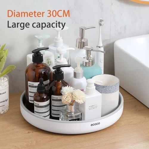 1Pc 360° Rotating Storage Rack Multifunctional Seasoning Organizer Shelf Oilproof Non-slip Kitchen Supplies Holder For Home