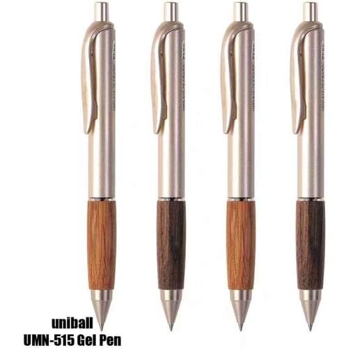 1pcs Japan uniball umn-515 Pure Malt Gel Pen Wooden Grip Business Office School Student