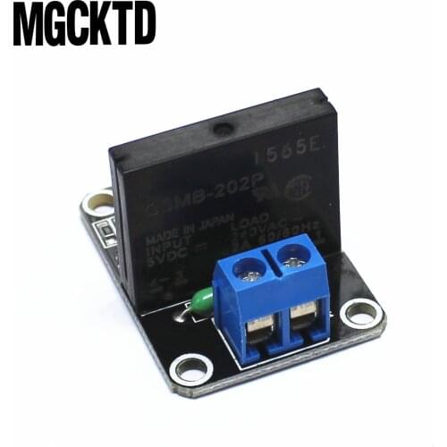 10pcs/lot 5V 1 Channel SSR G3MB-202P Solid State Relay Module 240V 2A Output with Resistive Fuse
