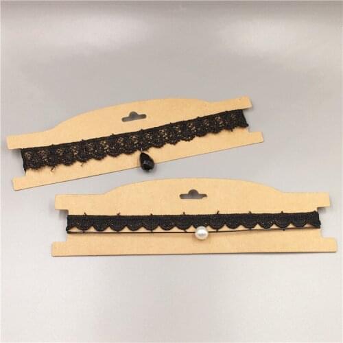 100pcs White Hair Clip Hair band Card Jewelry Display Big Card Braided necklace card Hair ring cards