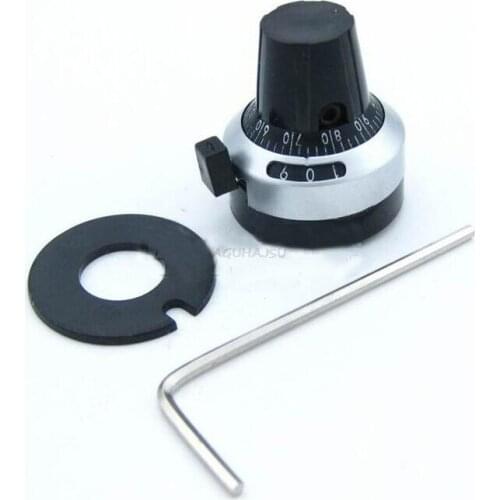 2PCS/LOT 3590S 4MM WXD3-13 WXD3-12 Potentiometer Precise Dial knob lockable Hat Multi-turn Potentiometer Knob Cap