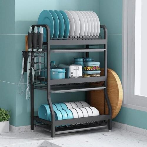 304 stainless steel dish storage rack tableware storage box to dry dishes drain dish rack cupboard kitchen rack