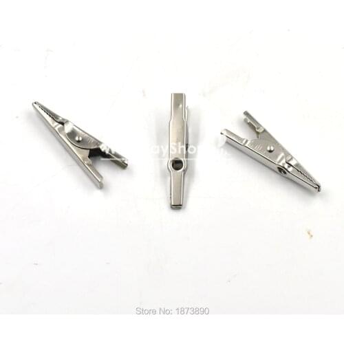 50 PCS 1 3/4'' x 0.25'' Alligator Clamp clip for wires photo holder ID card Memo 43mm x 6.6mm Nickle