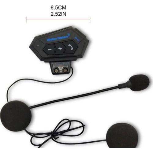 Motorcycle Helmet intercom Wireless hands-free telephone call Kit Stereo Anti-interference Interphone Music Player