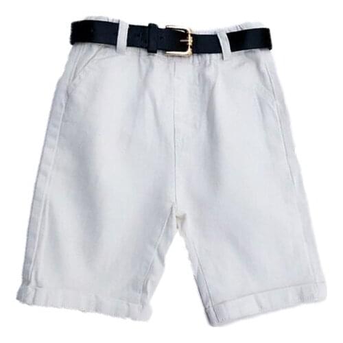 Children Boys Denim Jeans Shorts 2021 Summer Knitted Kids Casual Beach Shorts Pants For Teen Boys 2 4 6 8 10 Years Clothes