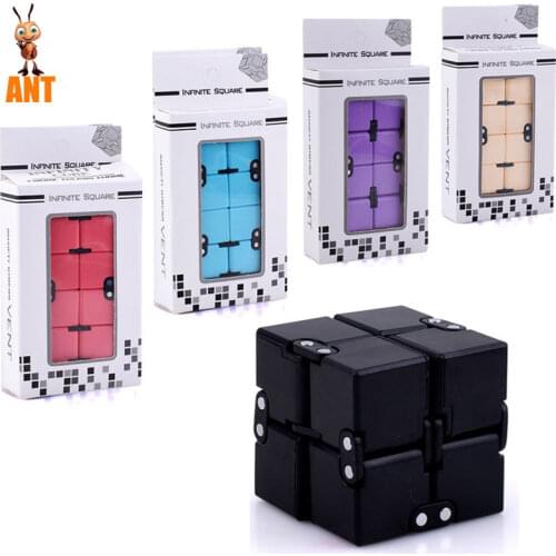 Zappeln Toy Children Fingertips Decompress Portable Light Magic Space Anti-stress Toy Infinity Cube Puzzle Sensory Toy