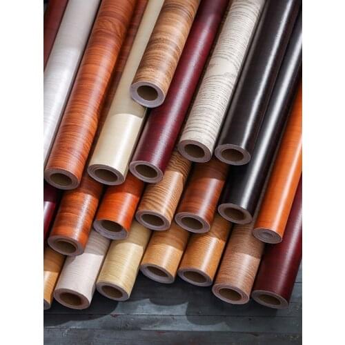 DIY Self Adhesive Furniture Vinyl Film Wallpaper Wood PVC Waterproof Wall Sticker Kitchen Cabinets Living Room Decor Wall Paper