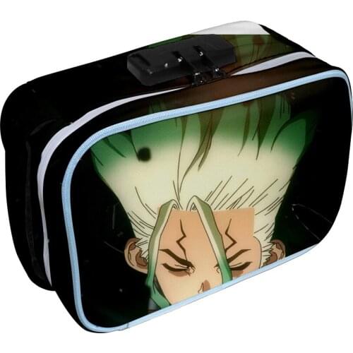 Dr.stone Oxford cloth 3D printing Deodorant Tobacco Bag Storage Bag Cosmetic Bag