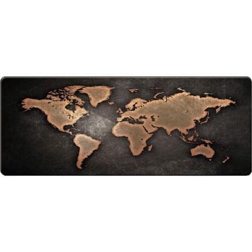 Laptap Computer Mouse Pad Large World Map Pattern Carpet Surface Desk Anti-slip Gaming Mousepad