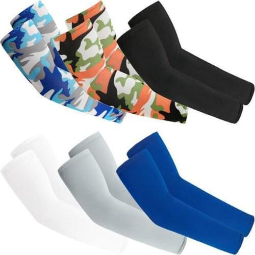 Summer Sun Protection Ice Sleeve Outdoor Sports Cycling Running Basketball Arm Sleeves Ice Fabric Breathable UV Protection