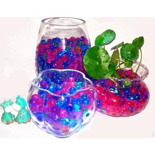 Hot Sell Hydrogel Pearl Shaped Crystal Mud Soil Water Beads Bio Gel Grow Magic Jelly Ball Flower Home Decor 5000 Pcs 5ZSH760