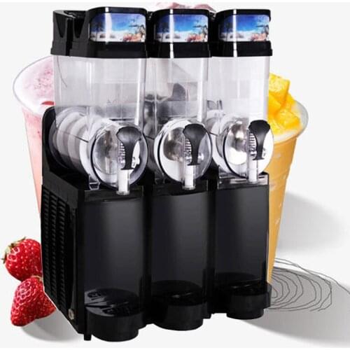 15L Slush Machine Beverage Ice Machine Snow Melting Machine 3 Tanks Of Commercial Slush Maker