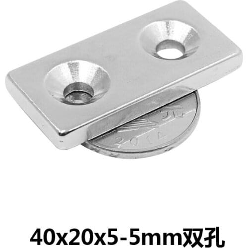 2~50PCS 40x20x5 mm Quadrate Strong Neodymium Magnet 40mm*20mm Strip Powerful NdFeB Magnetic 40x20x5mm Rare Earth Magnets 40*20*5