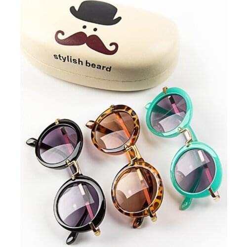 DRESSUUP Baby Boys Girls Kids Sunglasses Vintage Round Sun Glasses UV 400 Children Sunglass Oculos De Sol lunette de soleil