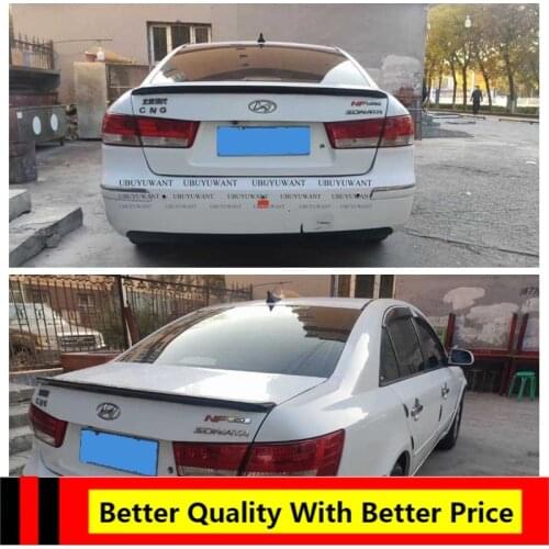 Use For Hyundai Sonata 2005-2010 Spoiler High Quality ABS Material Car Rear Tail Trunk Lip Wing