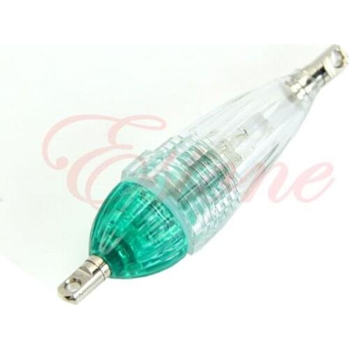 LED Flashing Mini Deep Drop Underwater Fishing Squid Fish Lure Light Green Lamp