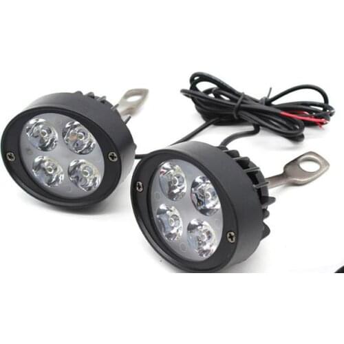 Led Motorcycle Headlight Spotlight 12V Lamp Racing Moto Accessories Fog Lights Assist Lamp Rearview Mirror Light