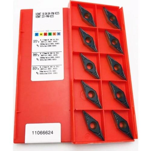 Turning tool VBMT160404 PM4225 high quality carbide insert CNC machine tool milling cutter VBMT 160404 lathe tool carbide insert