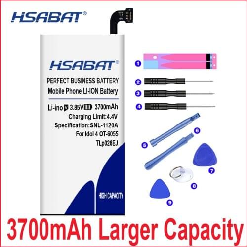 Top Brand 3700mAh Battery For Alcatel idol 4 OT6055 6055H TLp026EJ 6055Y 6055U 6055 6055K 6055B