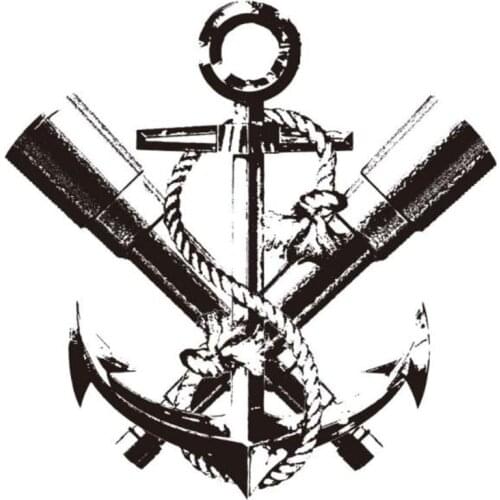 Street Icon Women Men Clothes 180mm Anchor telescope Iron on transfer Printing Patches for clothing T-shirt Patch 3D Stickers