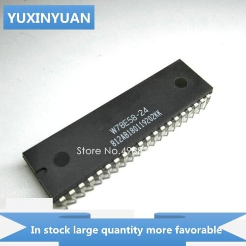 YUXINYUAN 1PCS W78E58-24 W78E5824 W78E58 24 78E58-24 DIP40 in stock in stock
