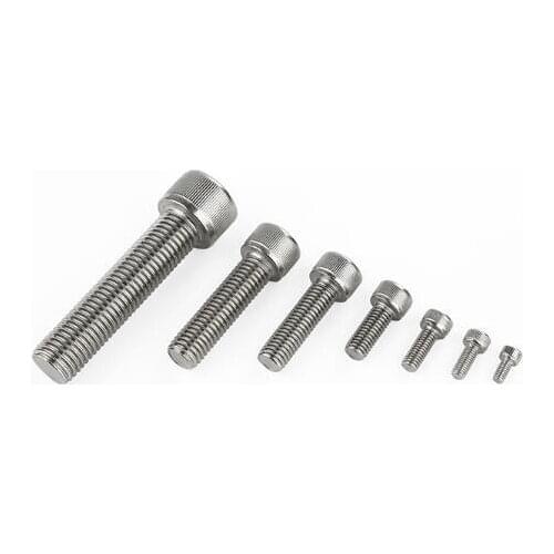 1pcs M16 304 stainless steel cup head hexagon socket head bolt DIN912 cylindrical screw