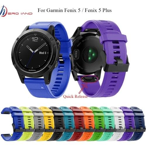 22MM Watchband for Garmin Fenix 5 5 Plus for Forerunner 935 Watch Quick Release Silicone Easy fit Wrist Band Strap for Approach