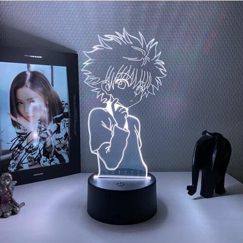 3D Children Kids Night Lamp, Figure Child Bedroom Decor Night Light for Kids Manga Gift Night Light Desk Lamp