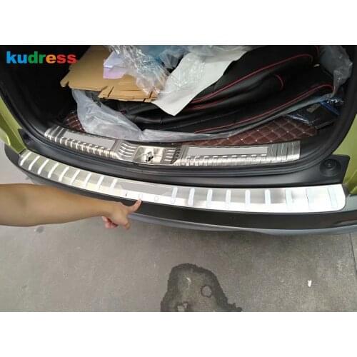 For Honda CRV C-RV 2017 2018 2019 Stainless Steel Rear Trunk Bumper Cover Trim Tailgate Door Sill Protector Plate Car Styling