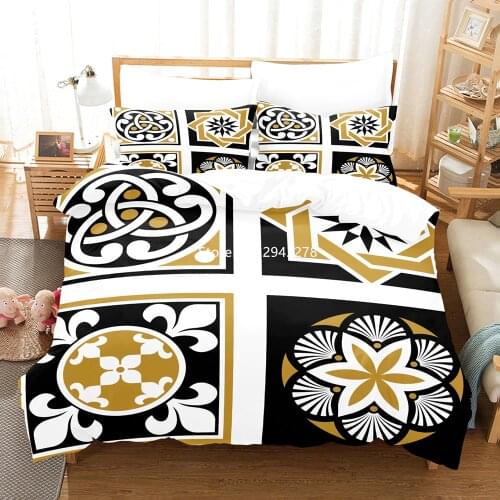 Home Textile Tibetan Characteristic Pattern Series Pattern Bedding Down Quilt Cover Pillowcase Adult Children Bedroom Decoration