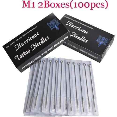 Tattoo Needles 100pcs Assorted Sterilized Needle Microblading Manual Tatu Needle For Permanent Makeup Body Art