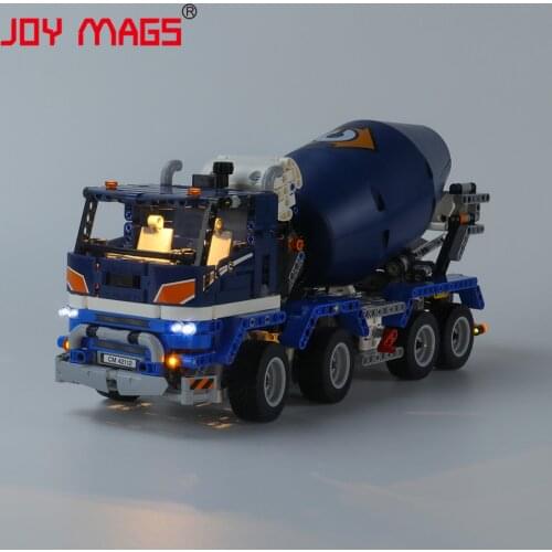 JOY MAGS Only Led Light Kit For 42112 Technic Concrete Mixer Truck Toys ,(NOT Include Model)
